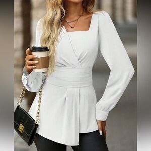 Elegant White Women's Top